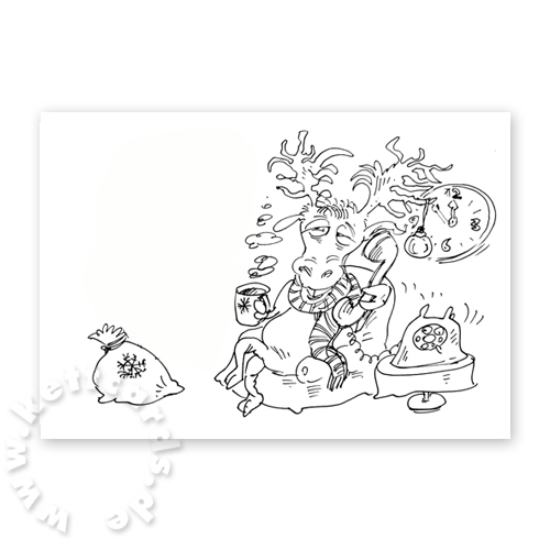 Weihnachten vergessen?, Cartoon-Weihnachtskarten