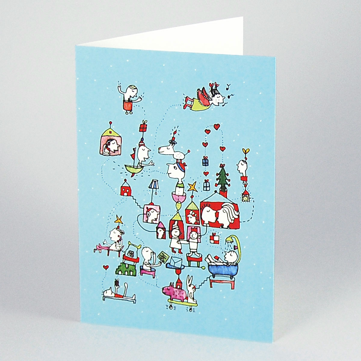 Kommunikation, liebevolle Weihnachtskarten