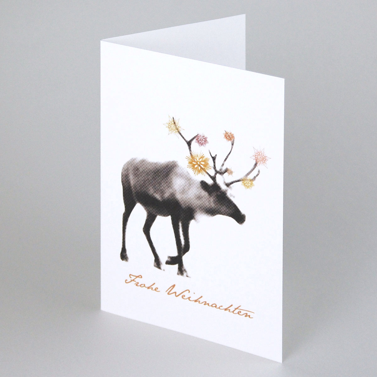 Rentier, moderne Weihnachtskarten