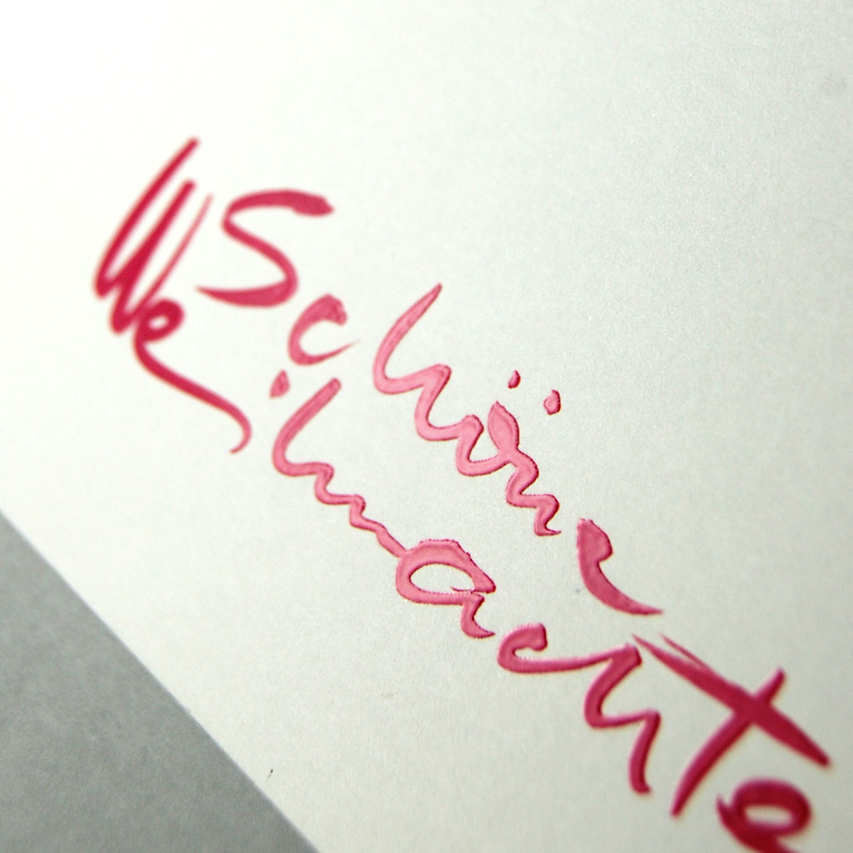 Schöne Weihnachten! Weihnachtskarten mit Kalligrafie und Relieflack