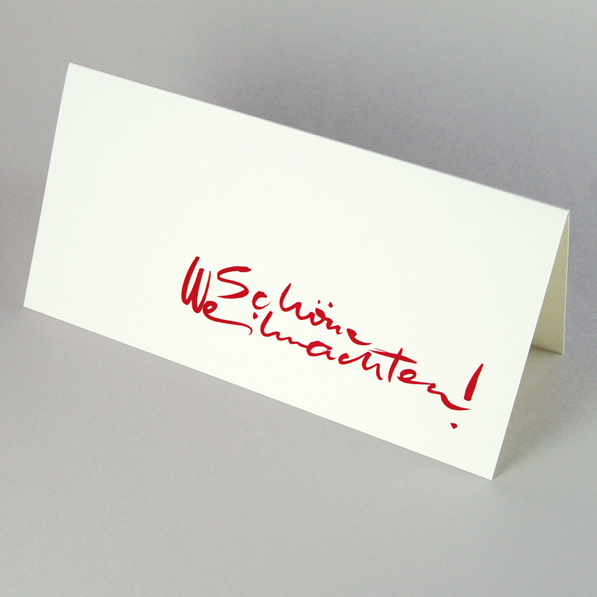 Schöne Weihnachten! kalligrafische Weihnachtskarten