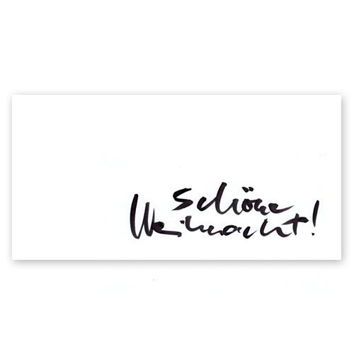 Schöne Weihnacht! Kalligrafische Weihnachtsgrüße
