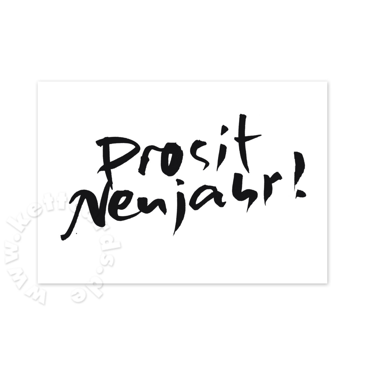 Prosit Neujahr! - Neujahrskarten mit schwungvoller Kalligrafie