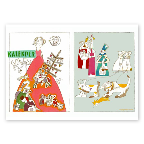 adventliches Zahlensuchen und Ausmalen, ein etwas anderer Adventskalender