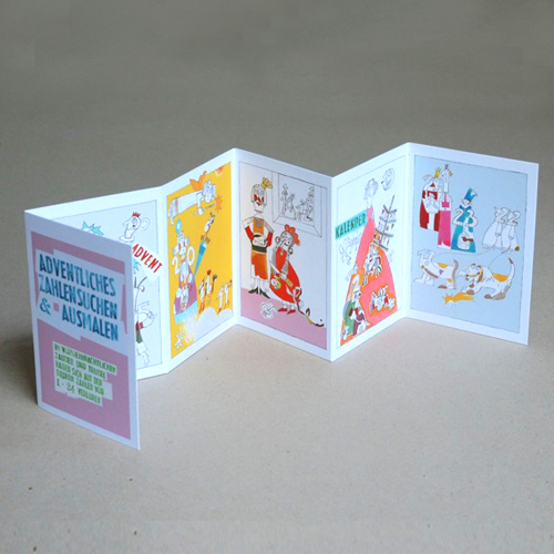 adventliches Zahlensuchen und Ausmalen, toller Adventskalender zum Verschicken