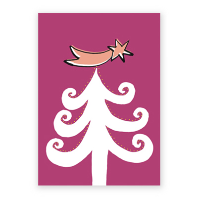 Außenseite der Weihnachtskarte