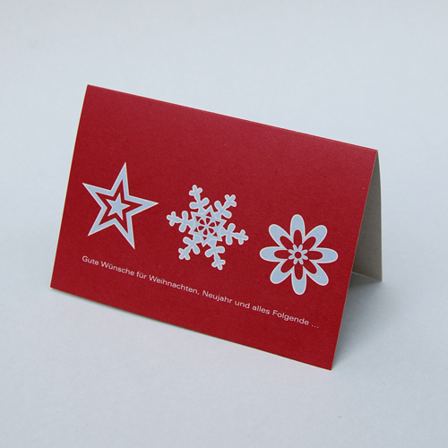 Gute Wünsche für Weihnachten, Neujahr und alles Folgende... Weihnachts- und Neujahrskarten auf Recycling-Karton
