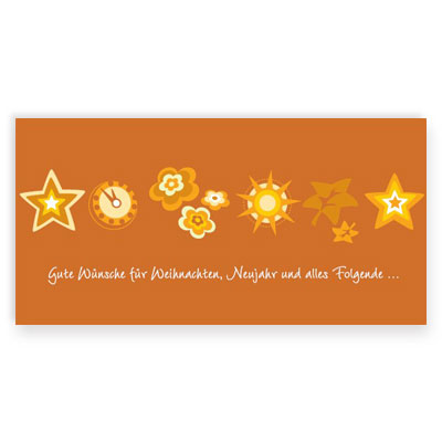 Gute Wünsche für Weihnachten, Neujahr und alles Folgende... Weihnachts- und Neujahrskarten