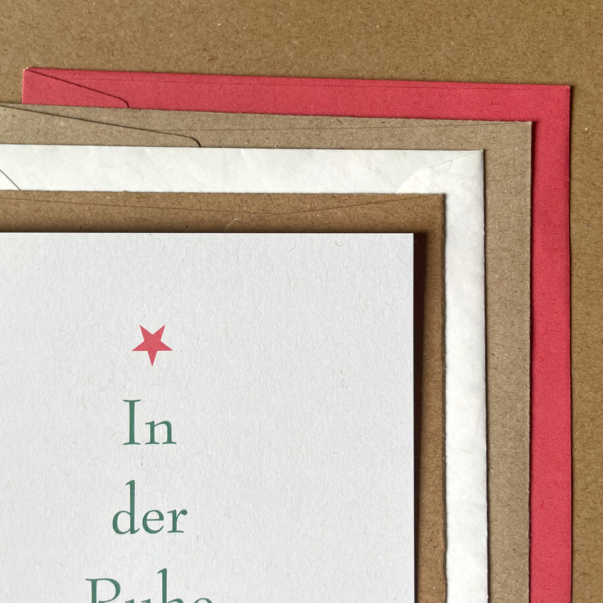 Weihnachtskarten mit Teebeutel