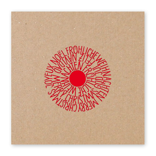 Fröhliche Weihnachten, Feliz Navidad..., Weihnachtskarten mit Kalligrafie