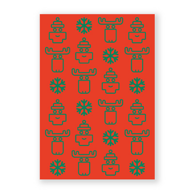 Weihnachtskarten: weihnachtliche Logos
