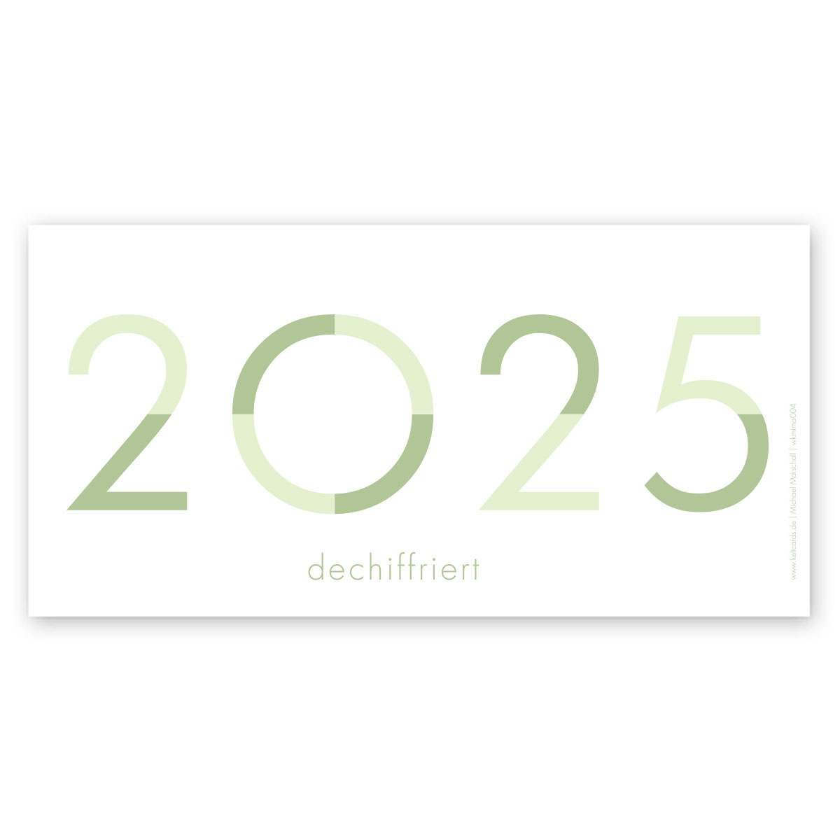 Design-Neujahrskarten 2022