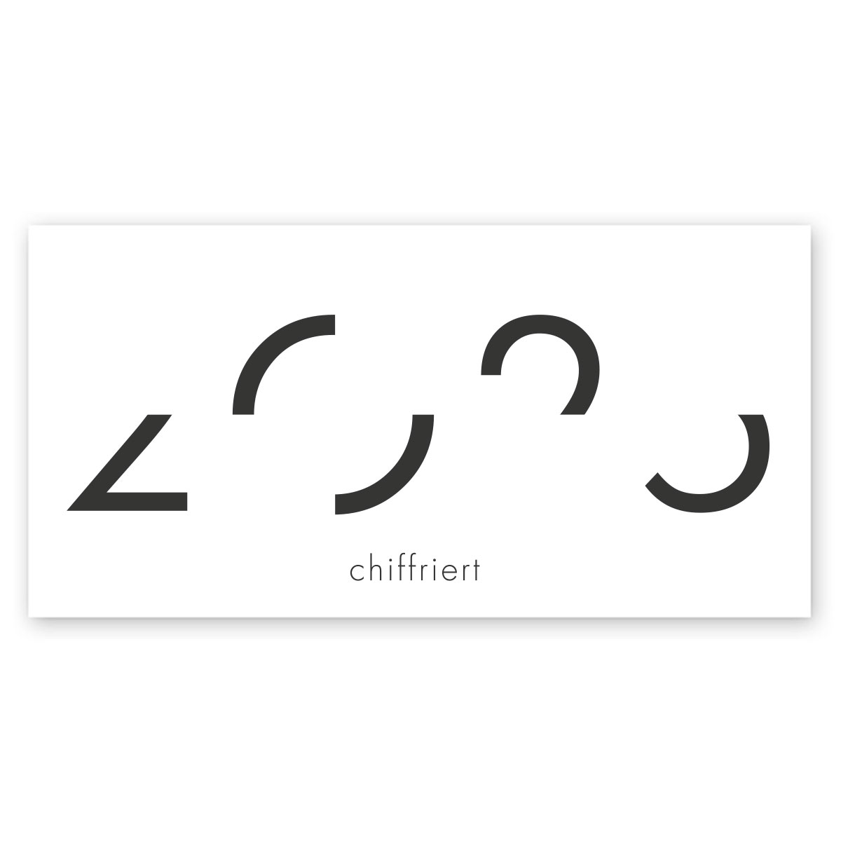 Neujahrskarten: 2025 - de chiffriert