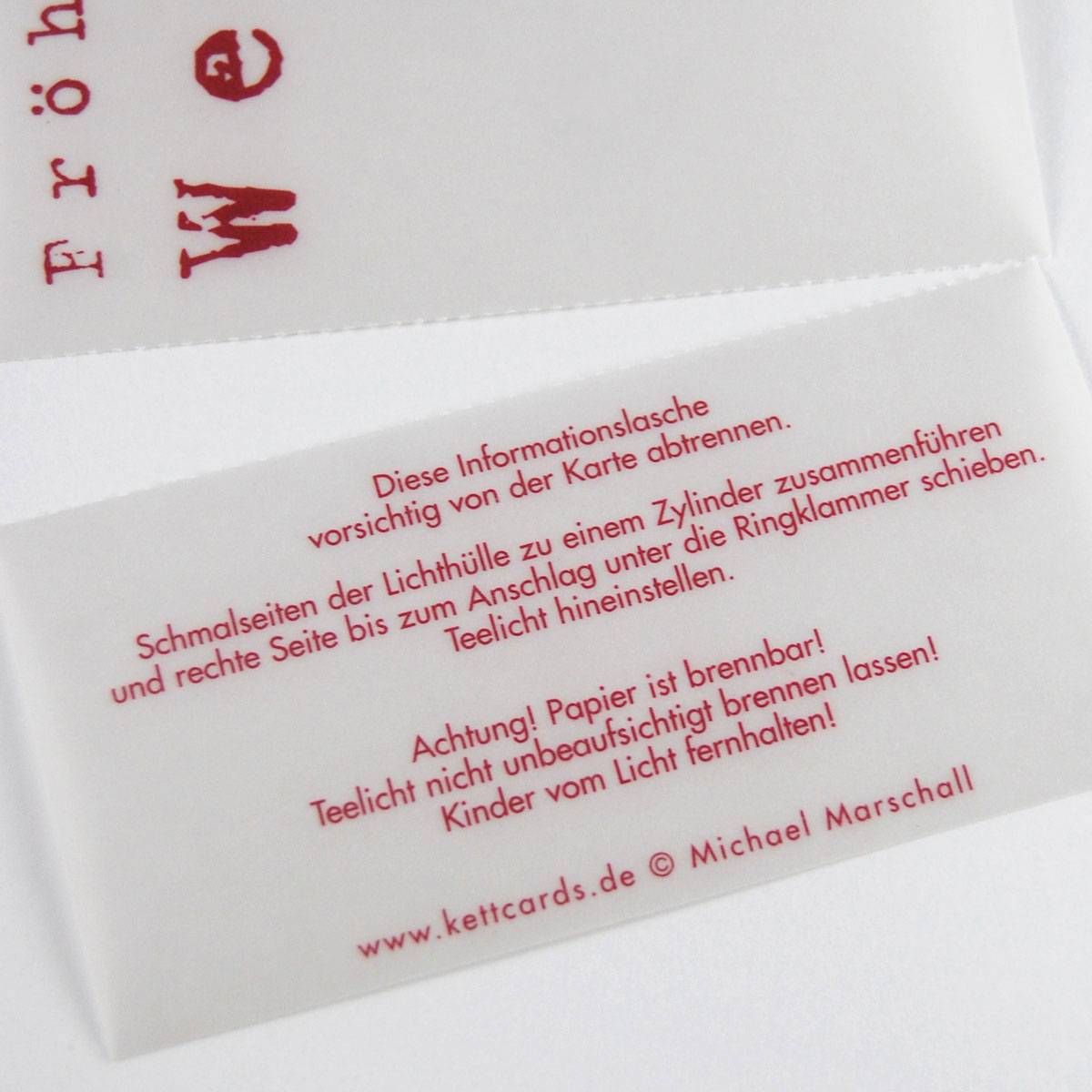 bestellen Sie Designer-Weihnachtskarten mit Teelicht