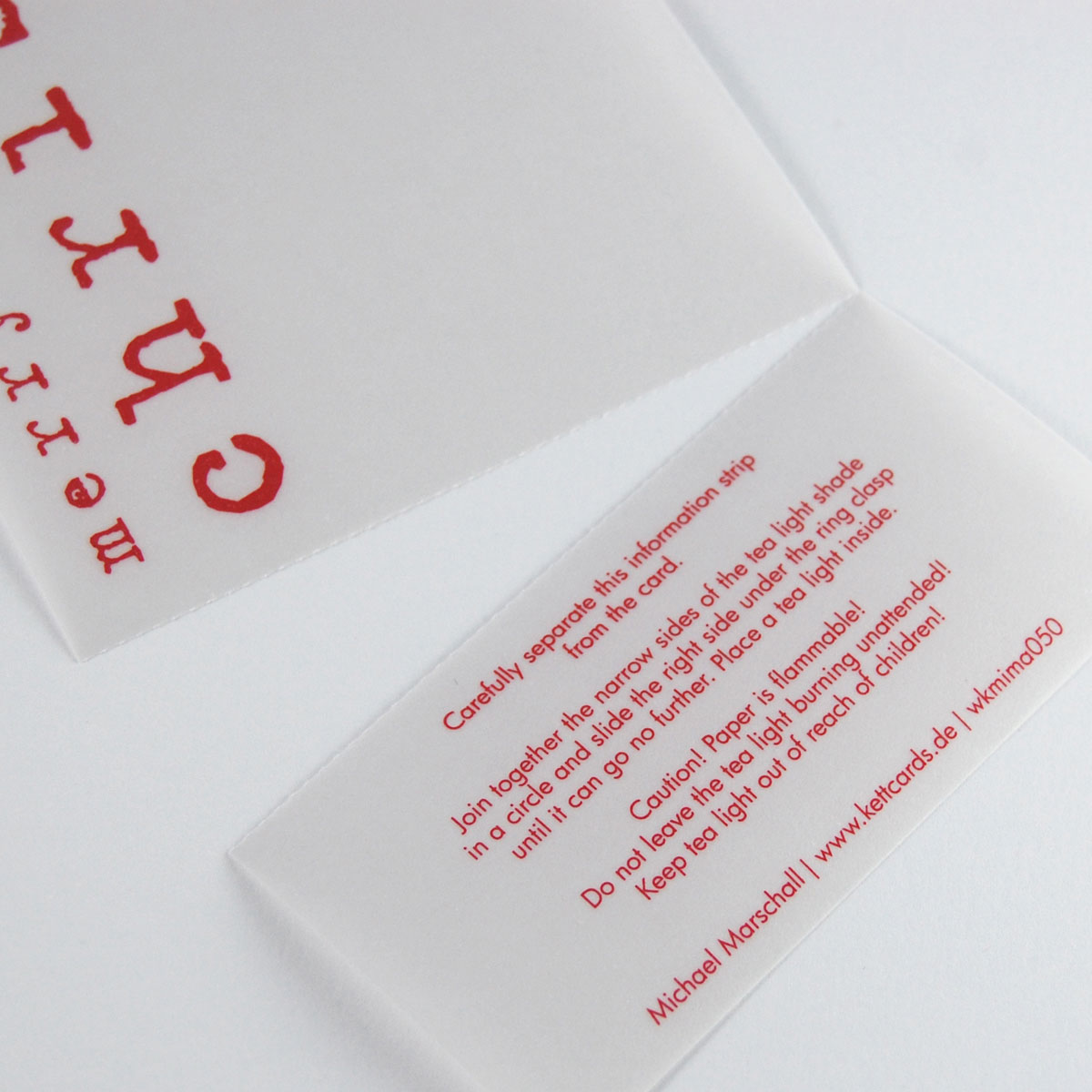 bestellen Sie englische Designer-Weihnachtskarten mit oder ohne Teelicht