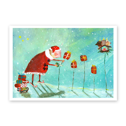 Geschenke, sympathische Weihnachtskarten