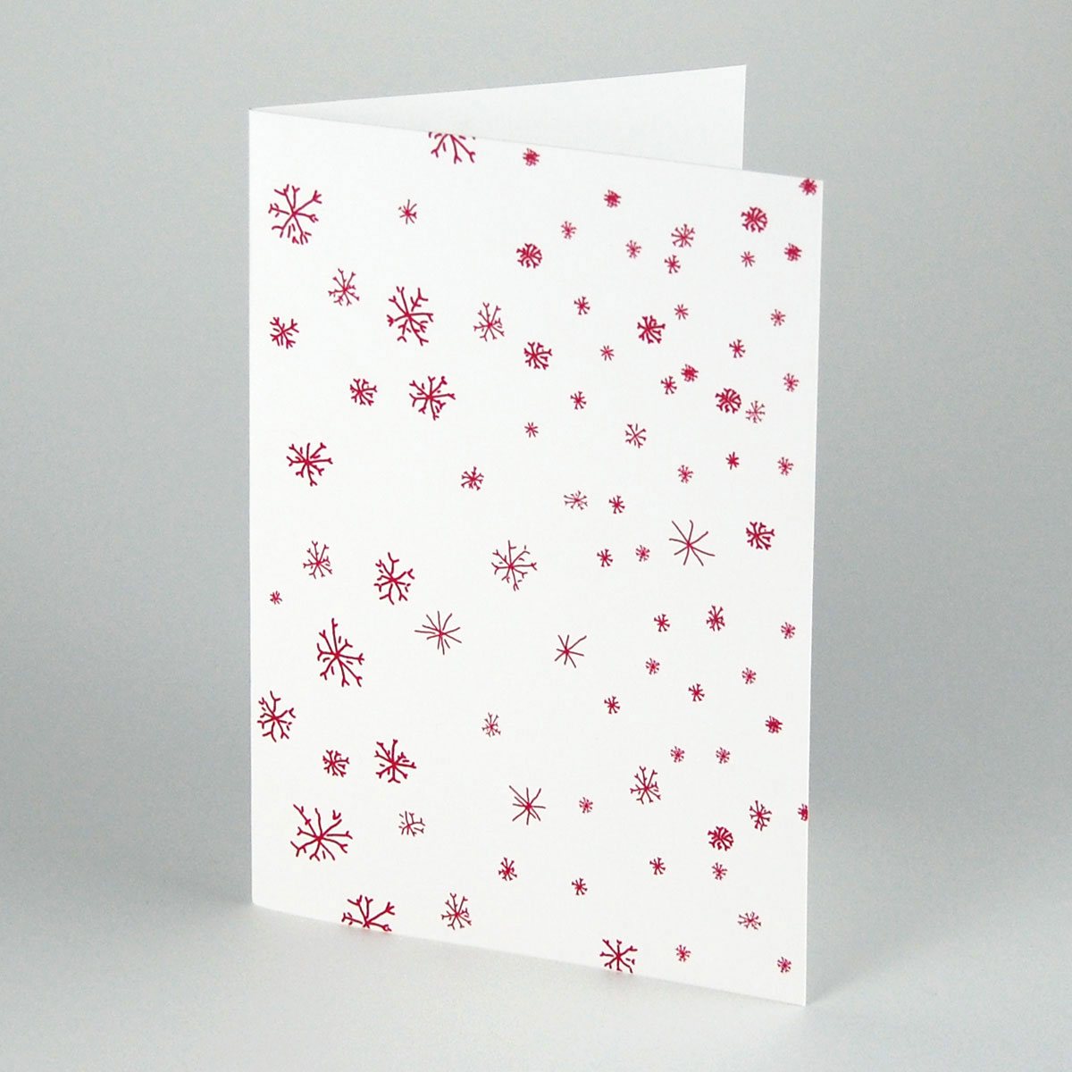 Schneeflocken, neutrale Weihnachtskarten