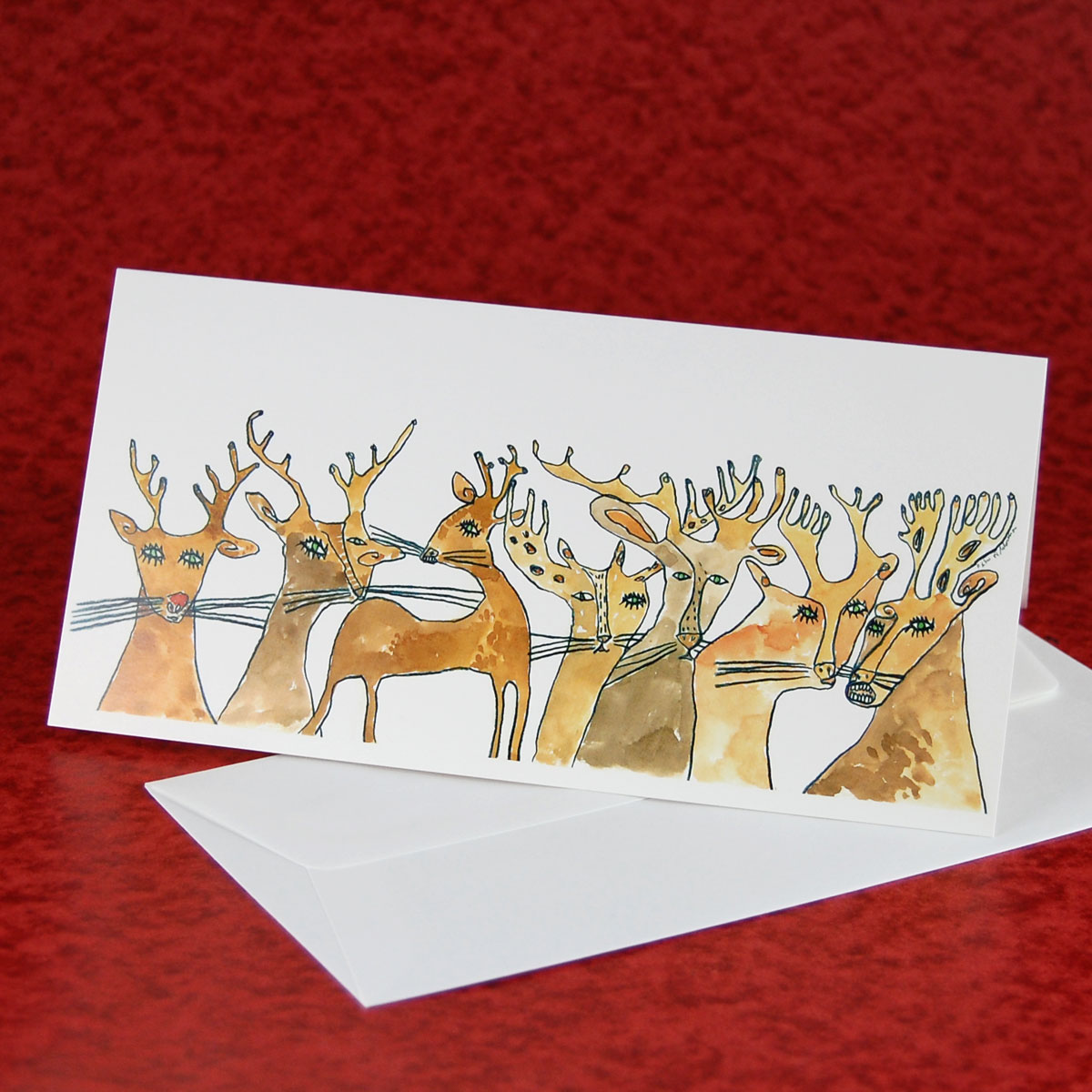 Weihnachtskarten mit passenden Umschlägen