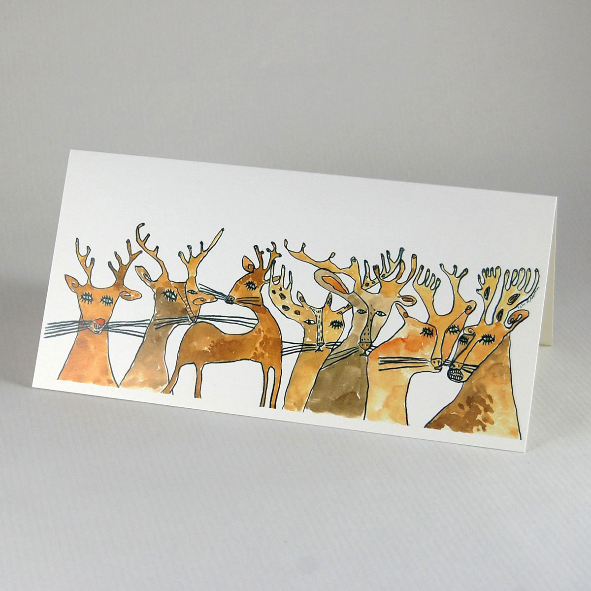 Weihnachtskarten: Rudolf und seine Freunde