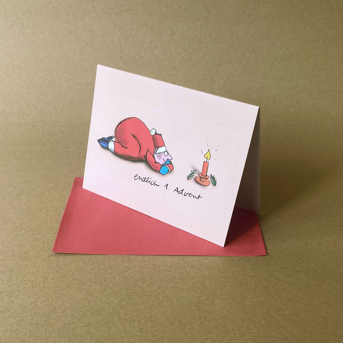 entspannte Adventskarten: endlich 1. Advent