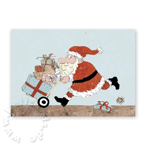 ab die Post ..., witzige Weihnachtskarten