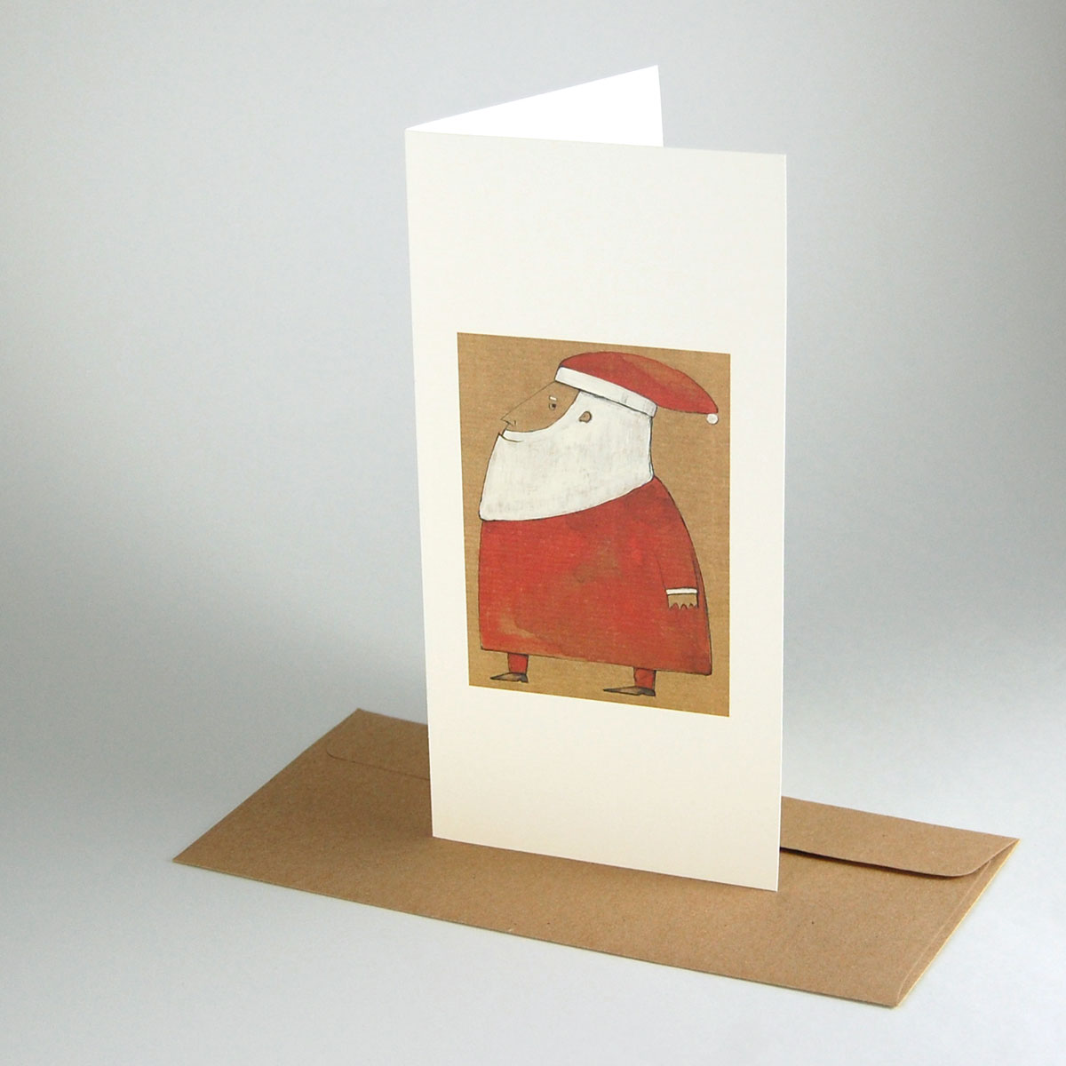Weihnachtsmann, einfach bedruckbare Weihnachtskarten