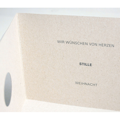umweltfreudliche Weihnachtskarten mit religiösem Hintergrund: Stille Weihnacht