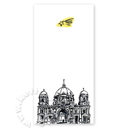 Weihnachtskarten: Berliner Dom mit Weihnachtsstern