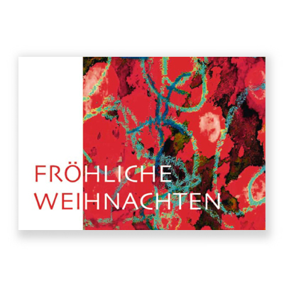 FRÖHLICHE WEIHNACHTEN, rote Weihnachtskarten