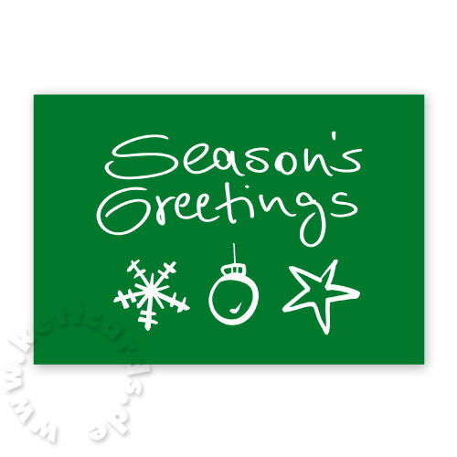 Weihnachtskarten - Season’s Greetings