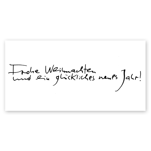 Weihnachtskarten mit Handlettering