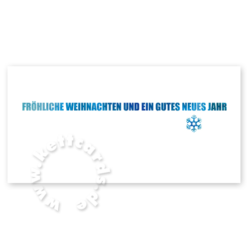 Weihnachtskarten mit gedruckten Wünschen auf der Innenseite