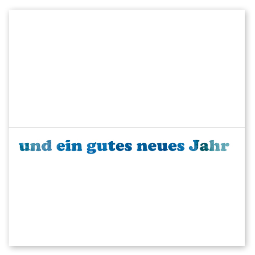 und ein gutes neues Jahr - das Innere der Karte
