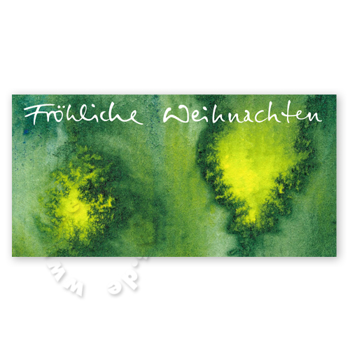 Fröhliche Weihnachten, grüne Weihnachtskarten