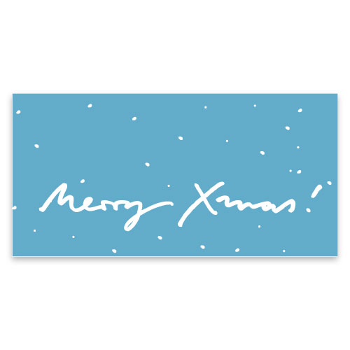 Merry Xmas! Weihnachtskarten mit handschriftlichem Text