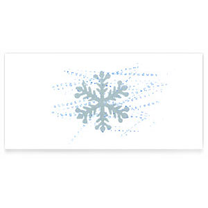 Weihnachtskarten: Schneeflocke / Eiskristall
