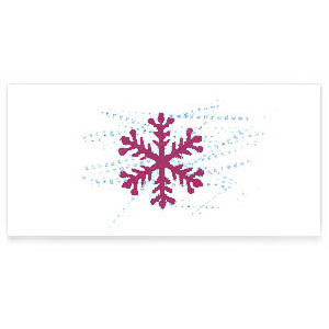 Weihnachtskarten: Schneeflocke / Eiskristall, Sonderproduktion im Kundenauftrag