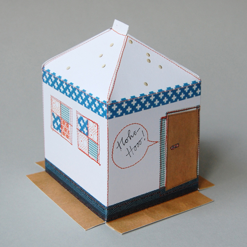 gebastelte Weihnachtskarten: Architektur
