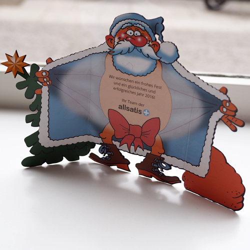 Frohe Weihnachten (mit exhibitionistischem Weihnachtsmann), Weihnachtskarten für Firmen
