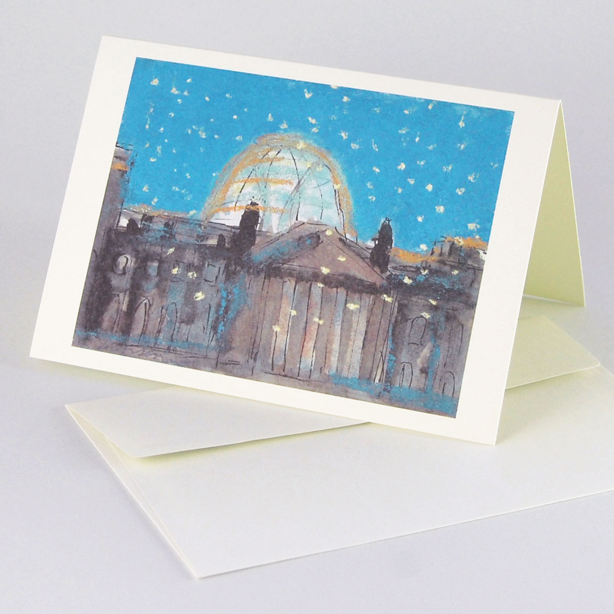 Berlin-Grußkarten mit edlen Umschlägen: Reichstag / Bundestag