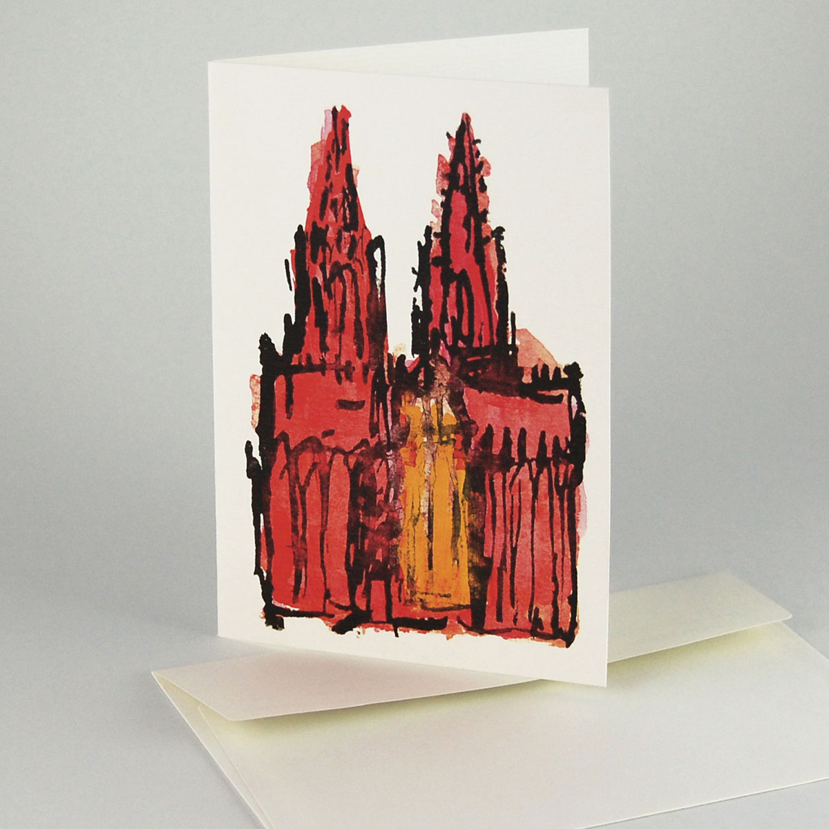 Köln-Grußkarten mit edlen Umschlägen: Kölner Dom