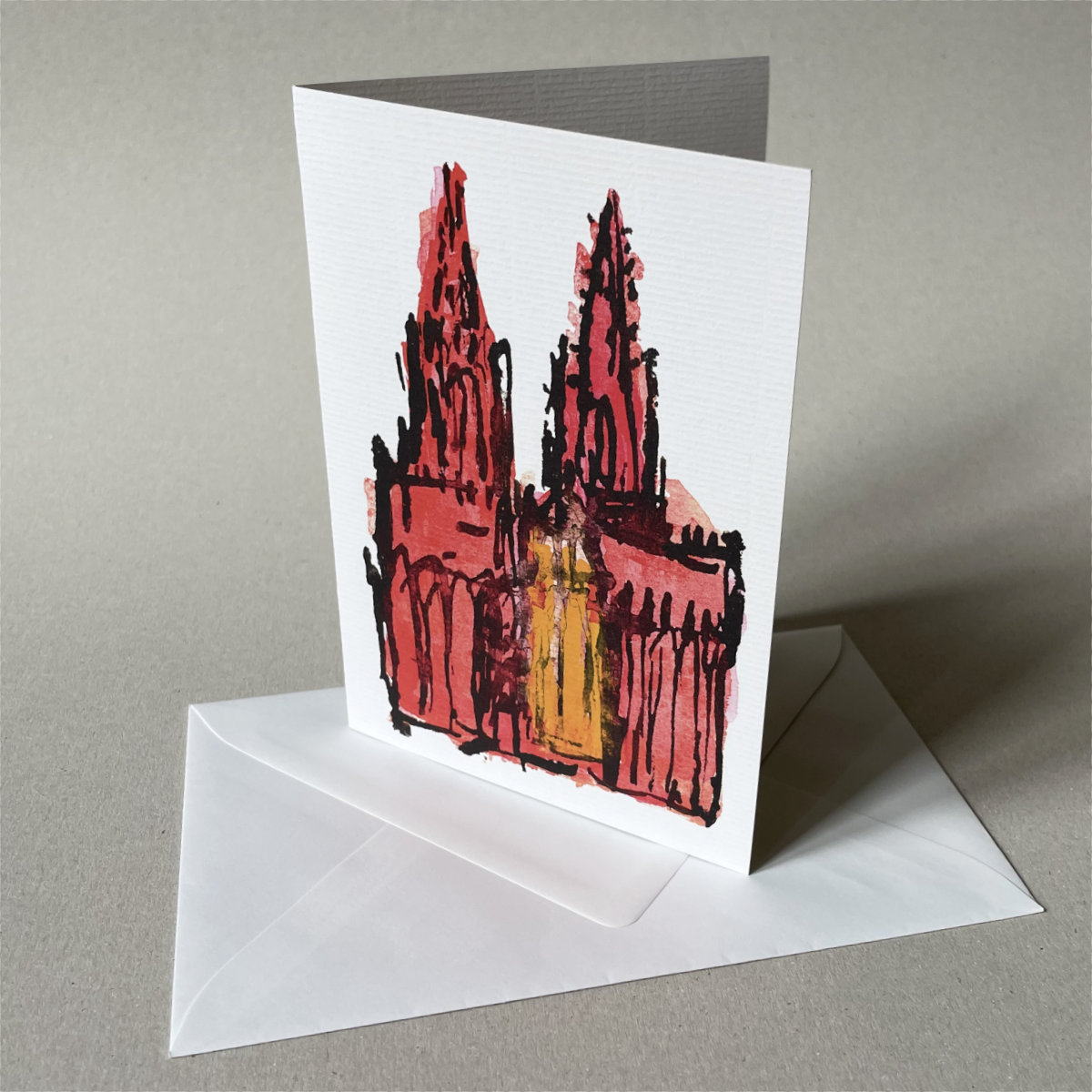 Köln-Grußkarten mit edlen Umschlägen: Kölner Dom