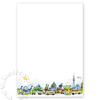 Briefpapier mit Berlin-Skyline