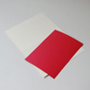 rotes Einlegepapier für A6 Klappkarten