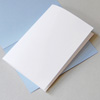 weißes Recyclingpapier zum Falten für DIN A6-Klappkarten