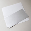 silbernes Einlegepapier, 10,3 x 20,7 cm, beidseitig edel silber schimmernd