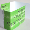 typografische Design-Osterkarten