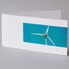 Windrad, Strom, alternative Energien - reduzierte Grußkarten