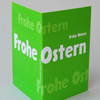 hellgrüne Osterkarten mit schöner Typo