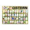 Ostern, Osterkarten mit vielen Ostereiern